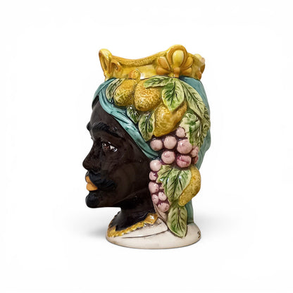 Moor's head in Caltagirone majolica