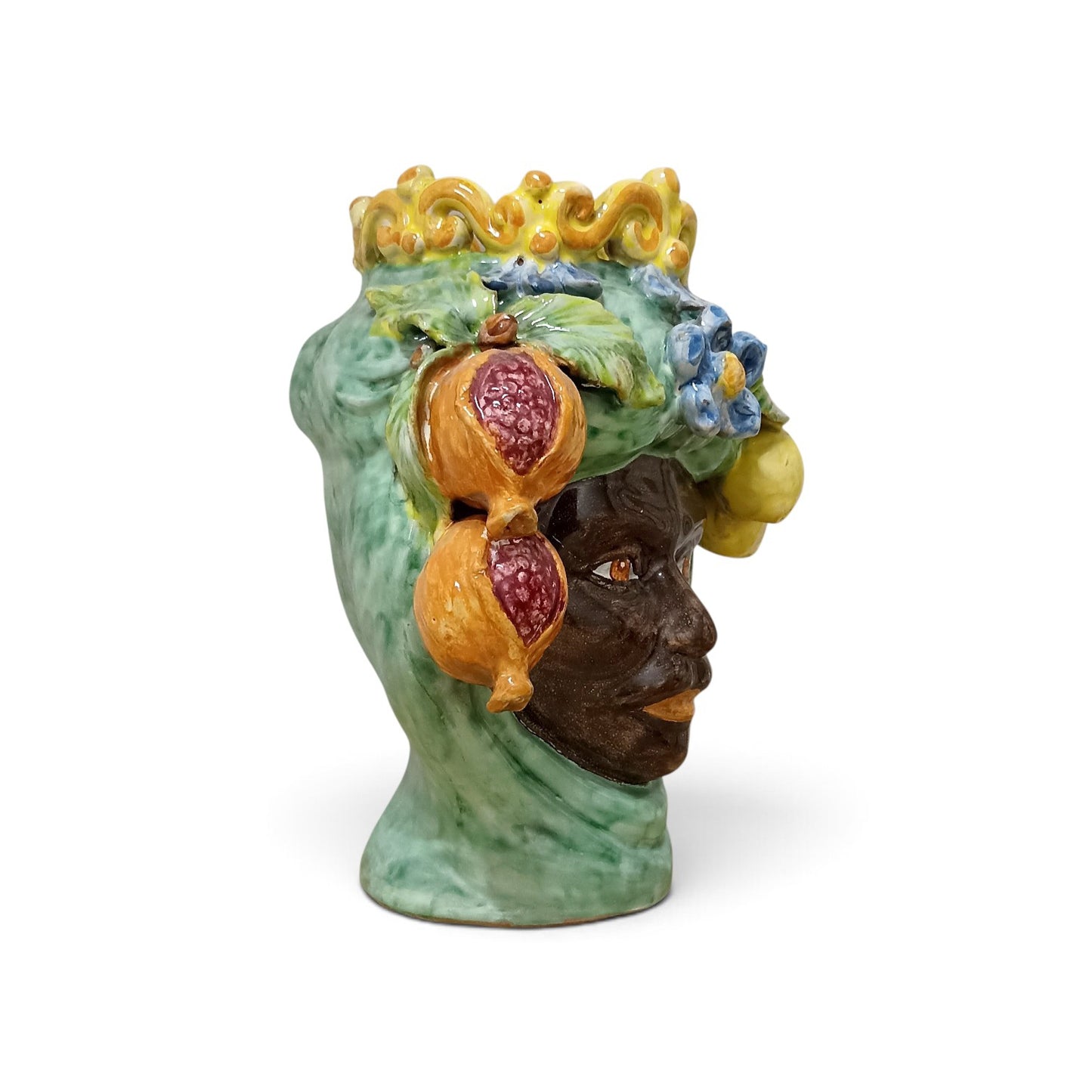 Moorish heads, Caltagirone majolica