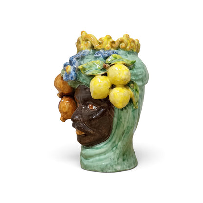 Moorish heads Caltagirone majolica
