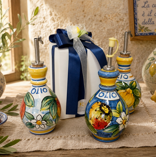 Oliera decorata bomboniera di Caltagirone 