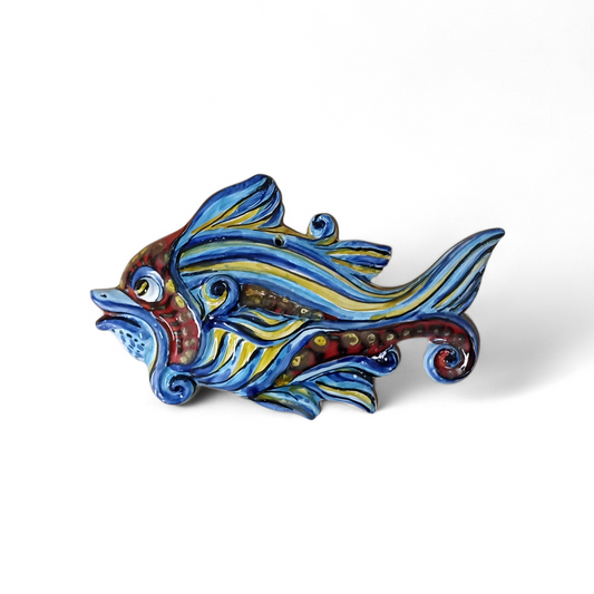 PESCE COLORATO IN CERAMICA