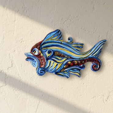 PESCE IN CERAMICA DA APPENDERE AL MURO