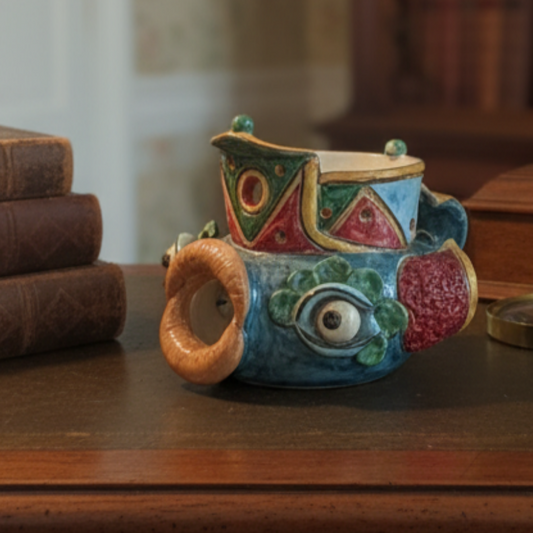 Pesce in ceramica artistica da collezione 