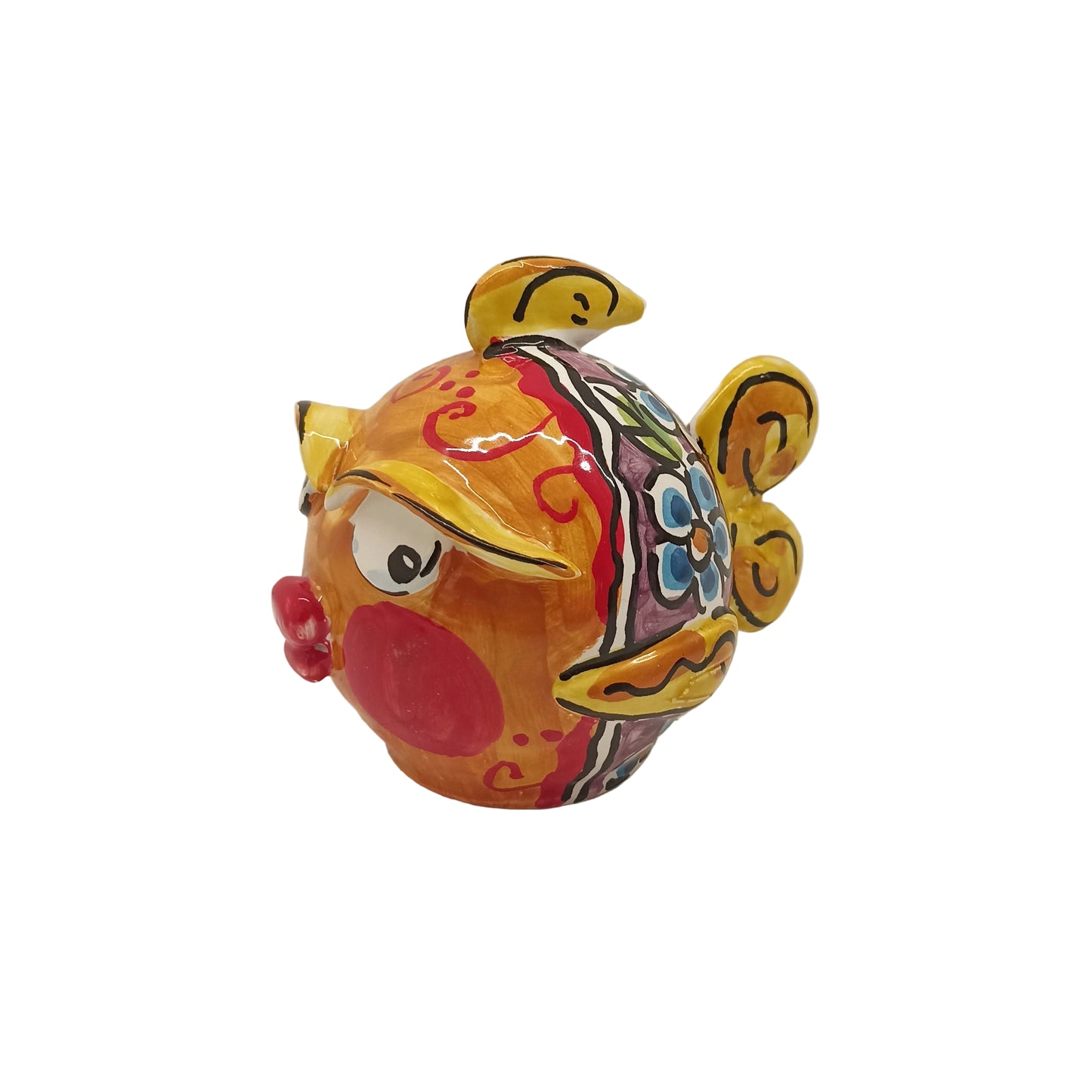 Pesciolino maiolica bomboniera