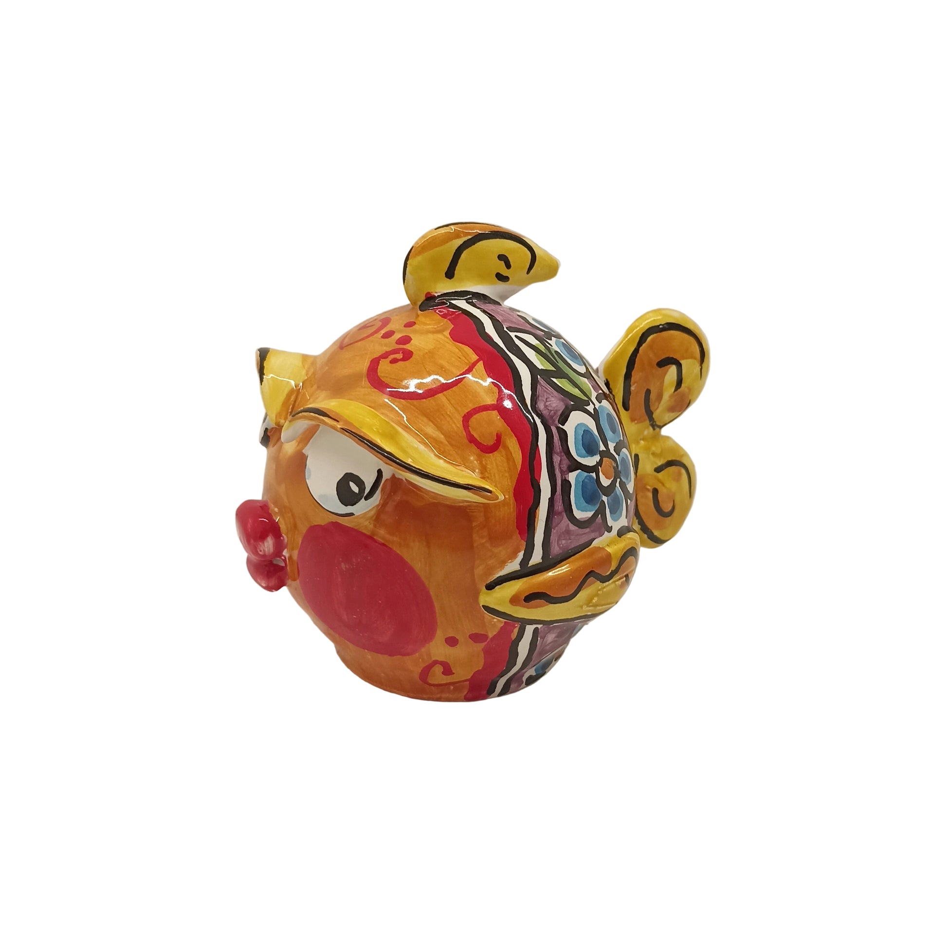 Pesciolino maiolica bomboniera