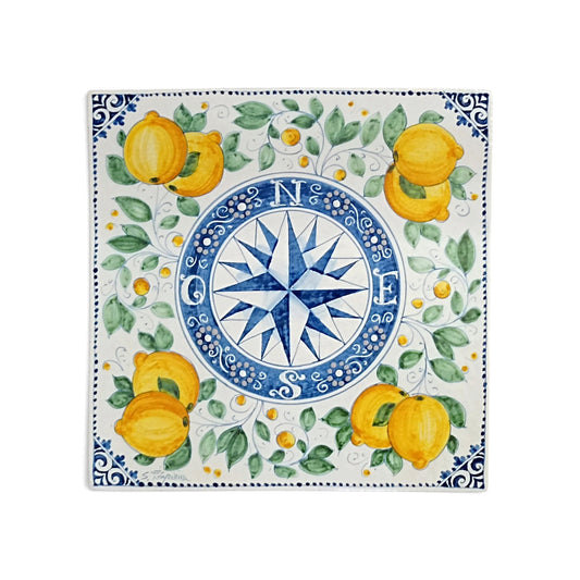 Rosa dei venti ceramica