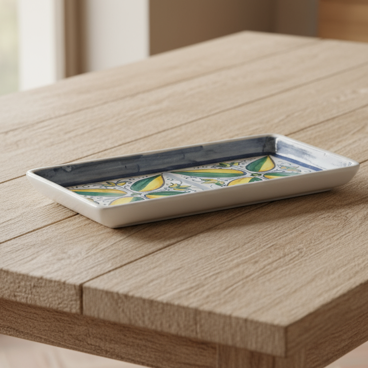 Piatto da portata in maiolica Siciliana 