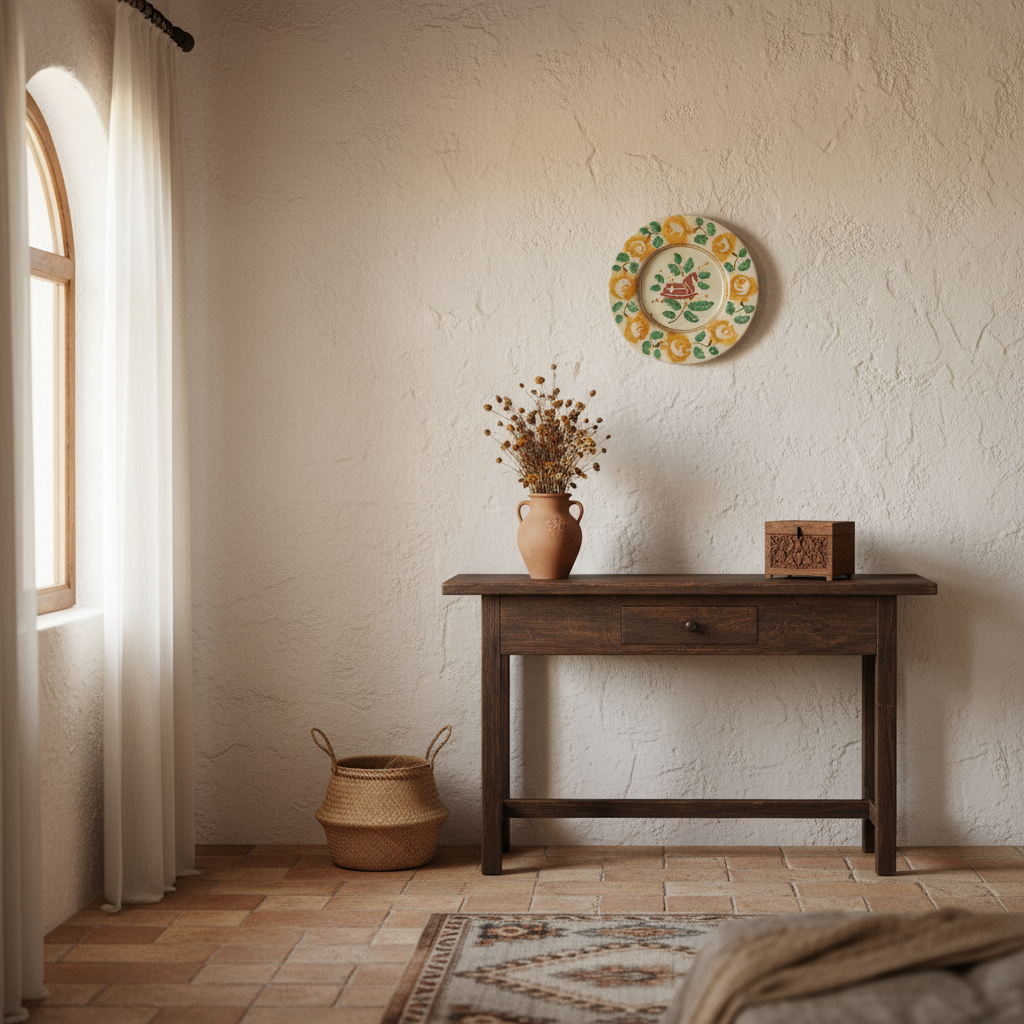 Piatto da parete in maiolica di Caltagirone 