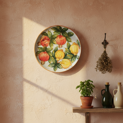Piatto maiolica Siciliana per la tavola