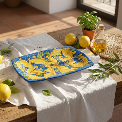 Piatto da portata per la tavola Caltagirone 