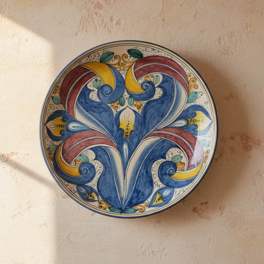 Piatto da parete in maiolica Siciliana 