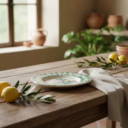 Piatto per la tavola in ceramica di Caltagirone 