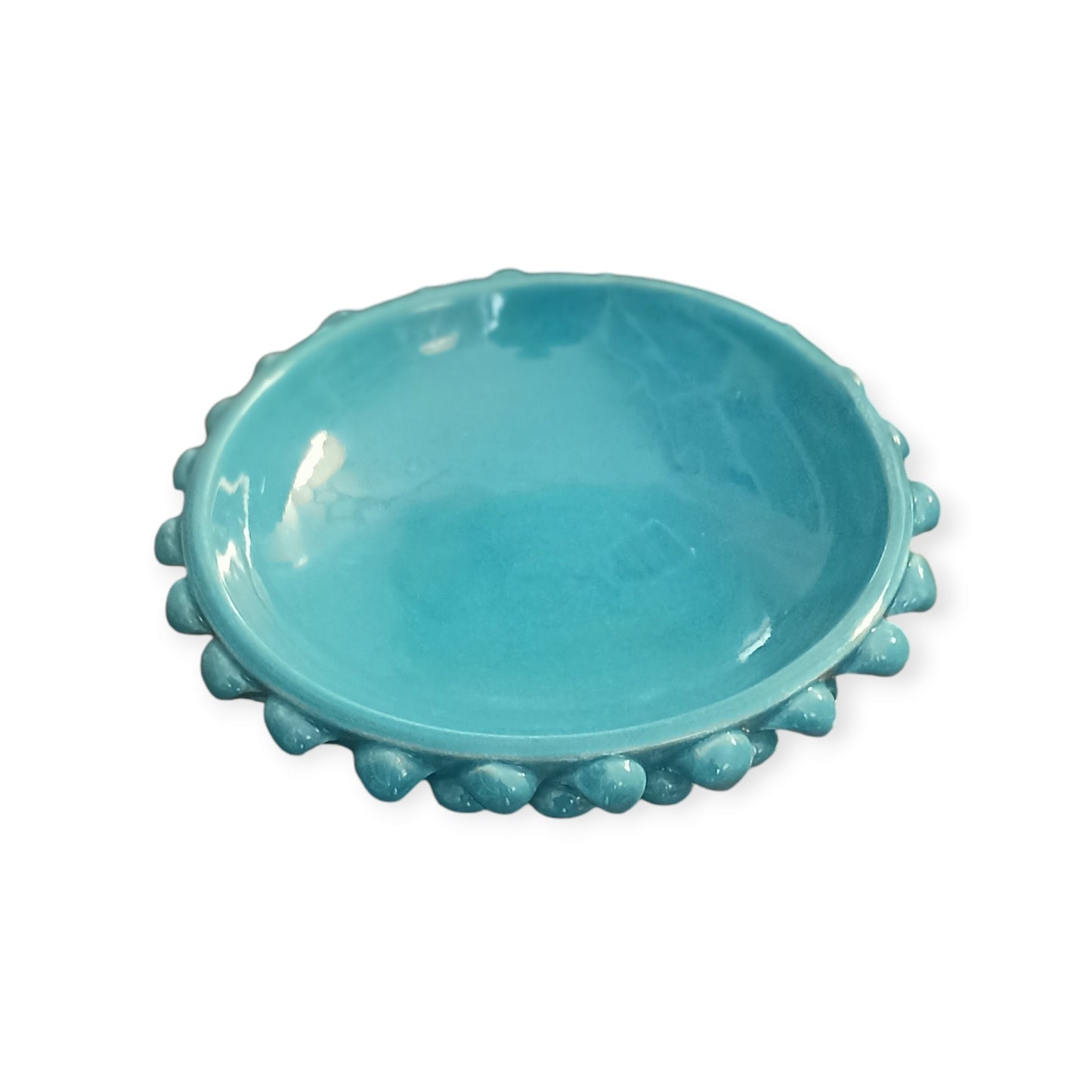 pigna ceramica di caltagirone turchese