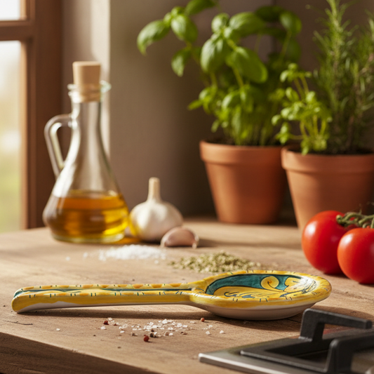 Poggia cucchiaio decoro Caltagirone 