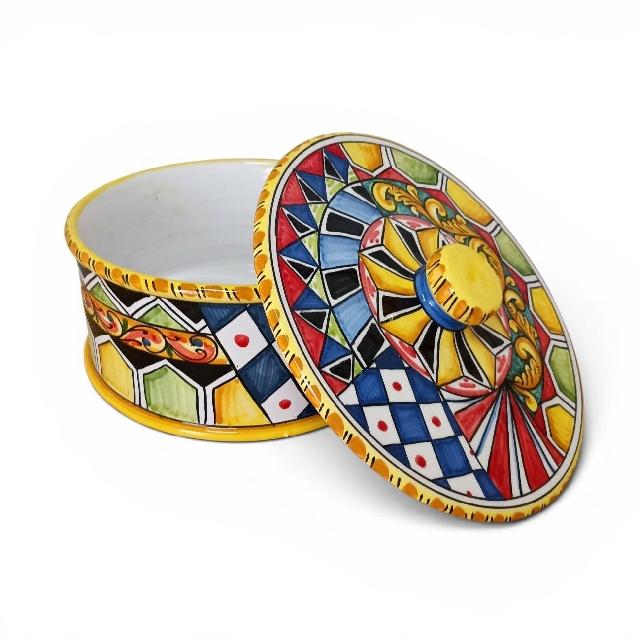 Porta biscotti ceramica Siciliana 