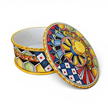 Porta biscotti ceramica Siciliana 