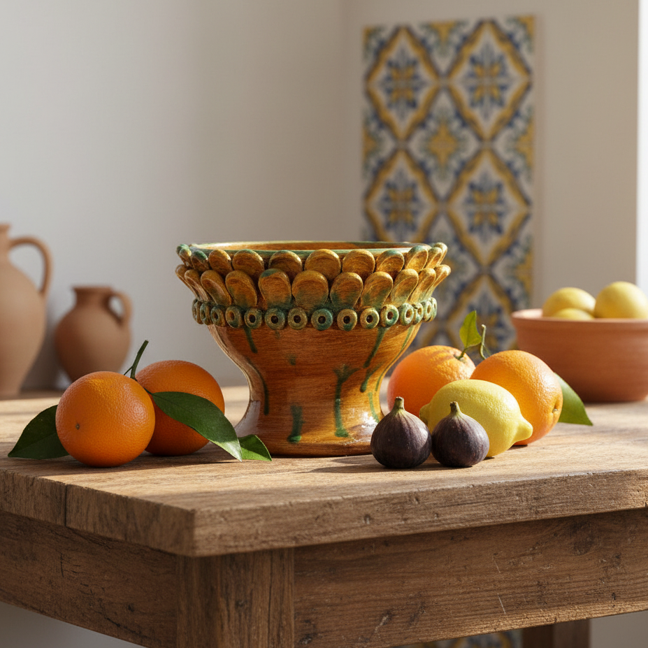 Porta caramelle da tavolo di Caltagirone 