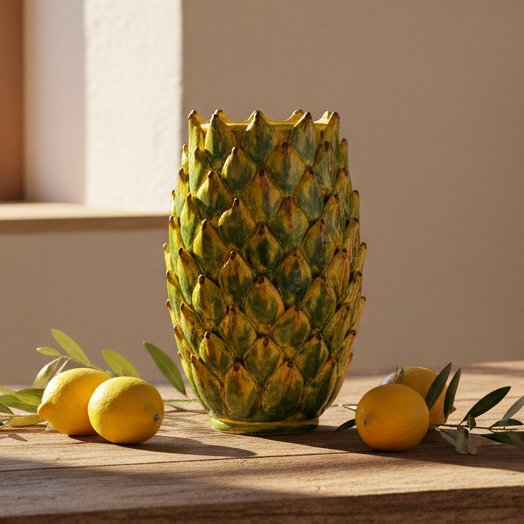 Portafiori in maiolica moderna