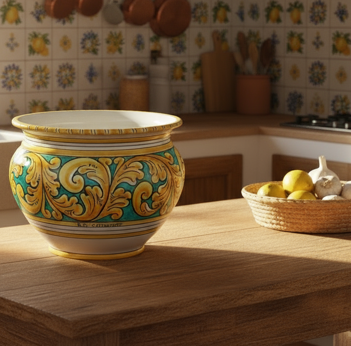 Portapiante fatto a mano a Caltagirone 