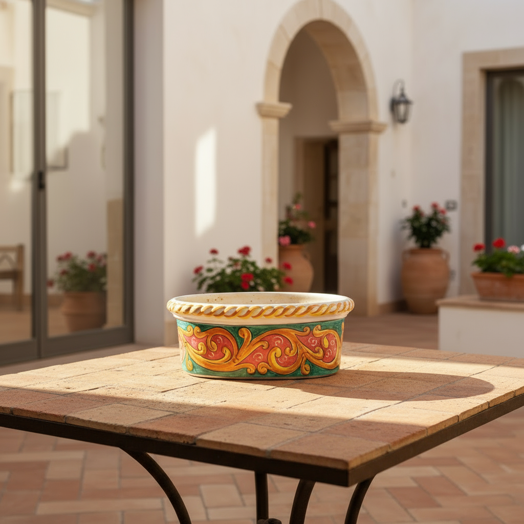 Balconiera in ceramica di Caltagirone 