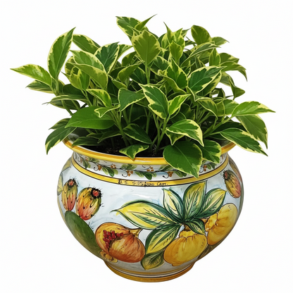 Portavaso colorato di Caltagirone 