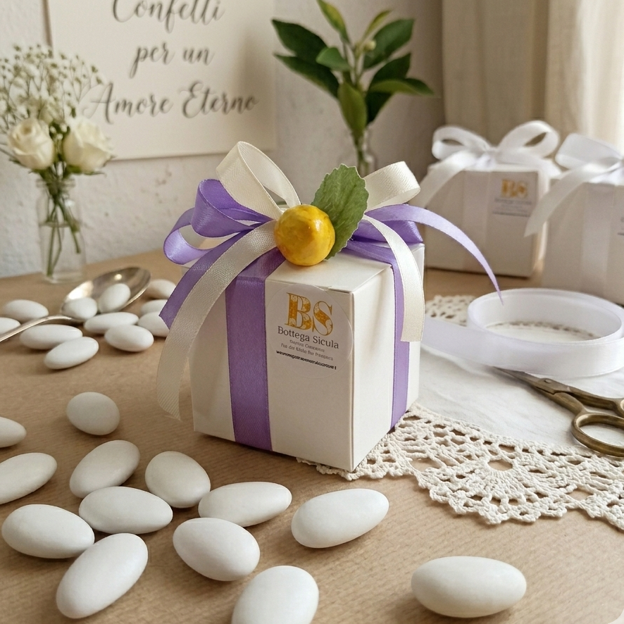 Confetti per matrimonio in scatolina