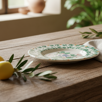 Piatti decorati per la tavola in maiolica di Sicilia 