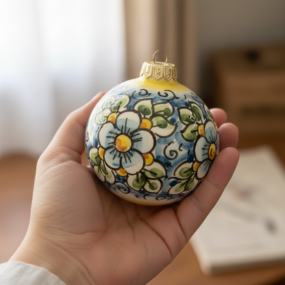 Palla di Natale in Ceramica di Caltagirone 