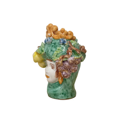 Sicilian Moorish heads in majolica