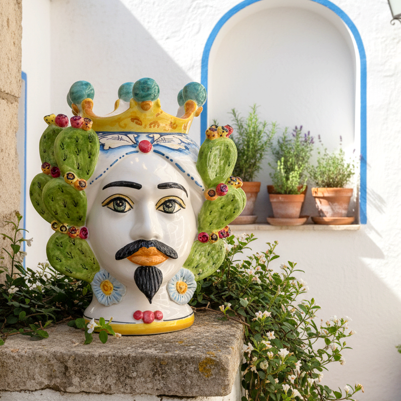 Sicilian ceramic Moor's head