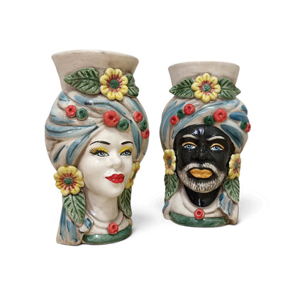 Sicilian ceramic Moorish heads