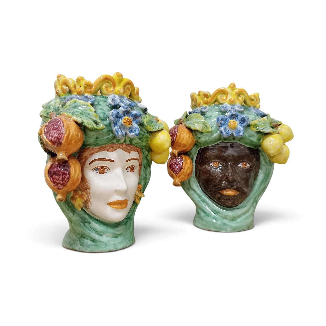 Sicilian ceramic Moorish heads