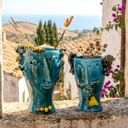 Sicilian ceramic Moorish heads