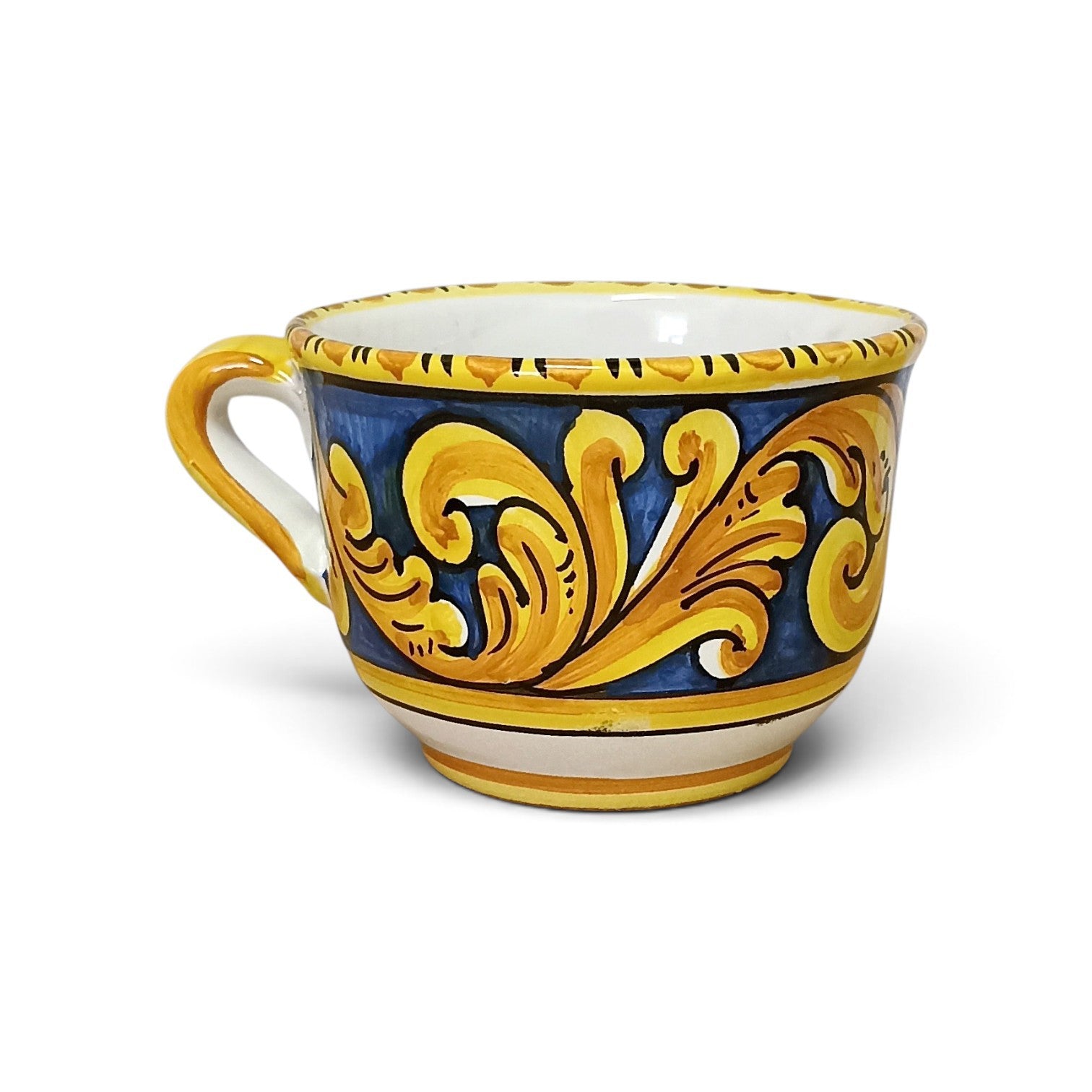 Sicilian ceramic cappuccino cup