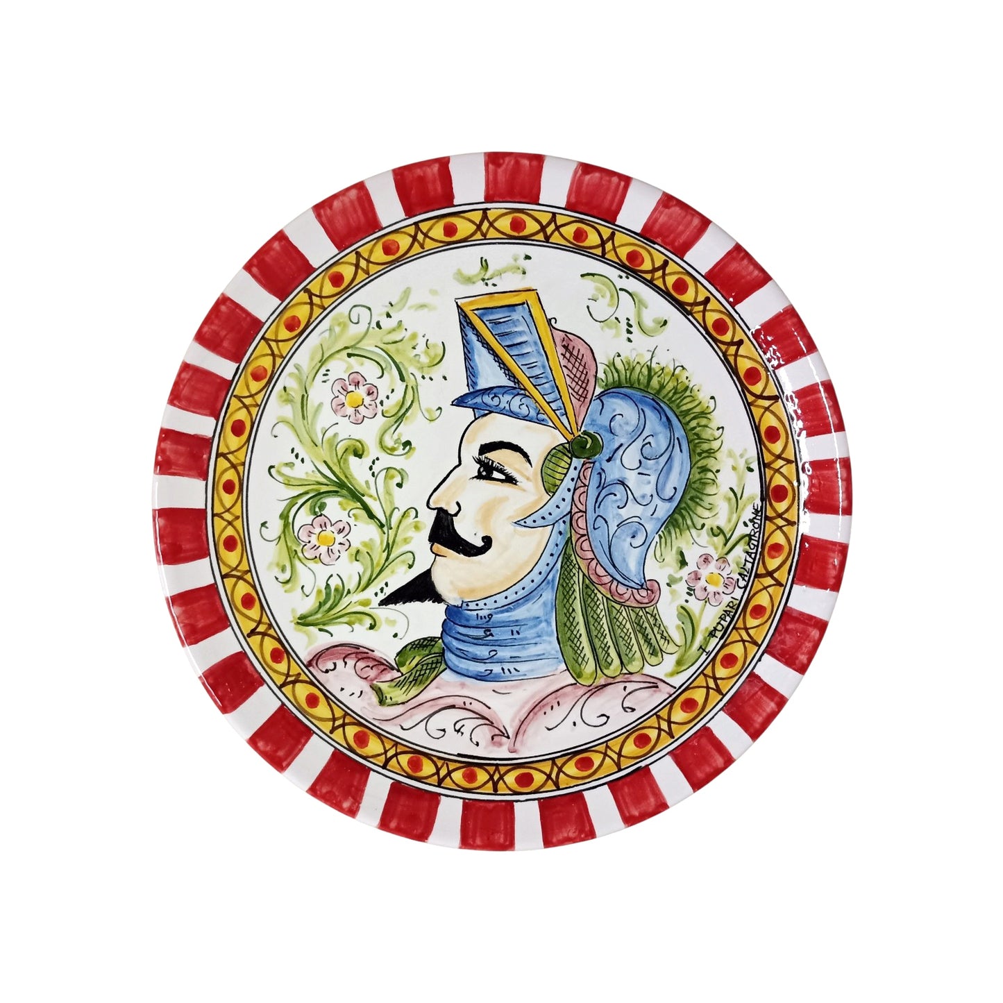 Sicilian ceramic collectible plate