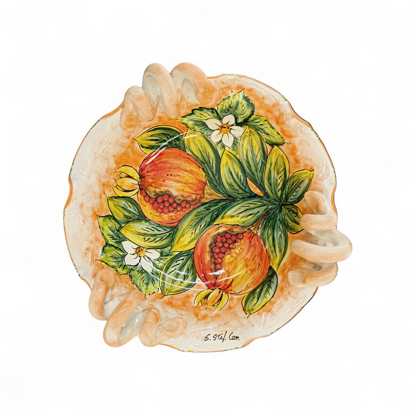 Sicilian ceramic fruit bowl
