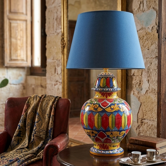 Sicilian ceramic lamp