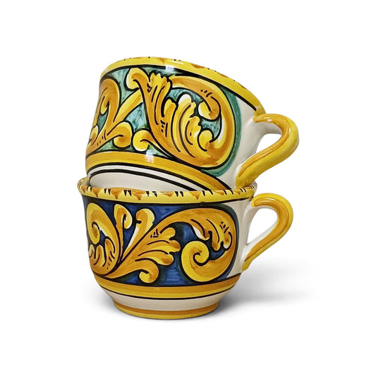 Sicilian ceramic milk cup