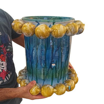 Sicilian ceramic plant holder