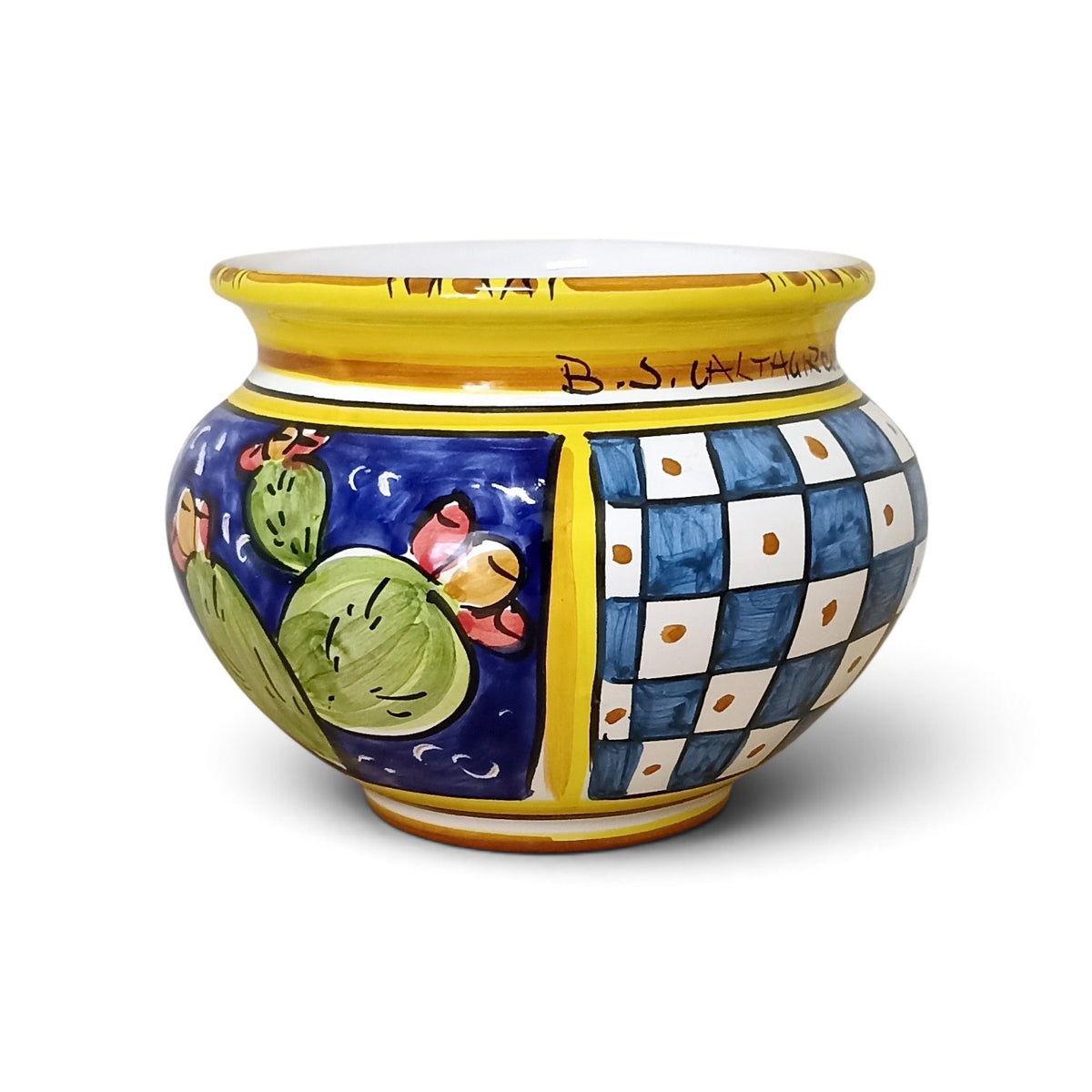 Sicilian ceramic plant holder