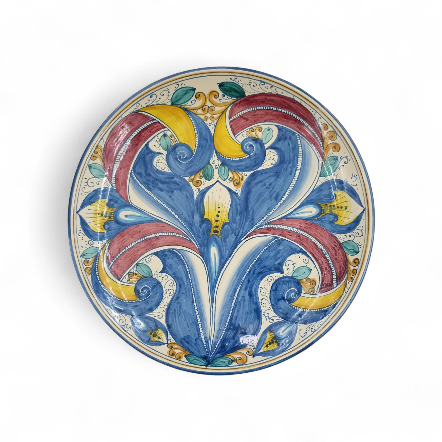 Sicilian ceramic plate from Sciacca