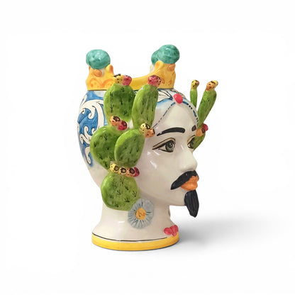 Sicilian majolica Moor's head