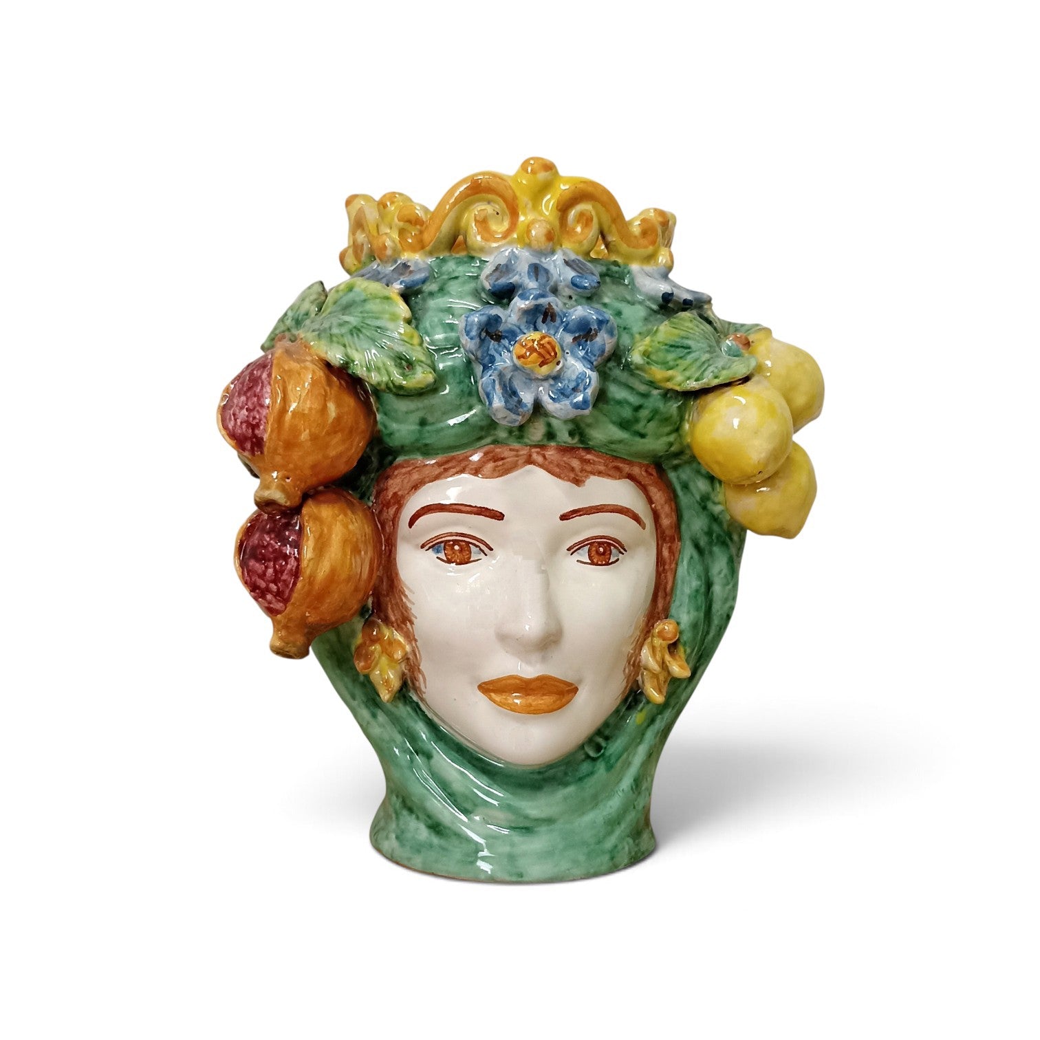 Sicilian majolica Moorish heads