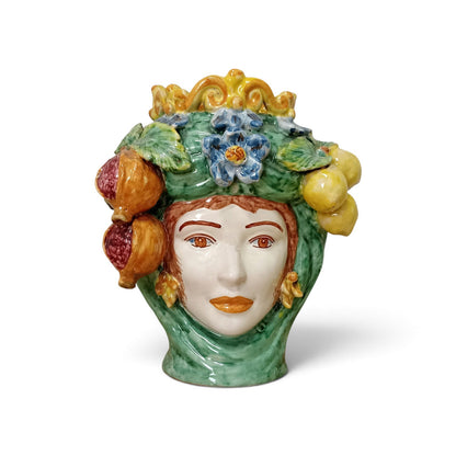 Sicilian majolica Moorish heads