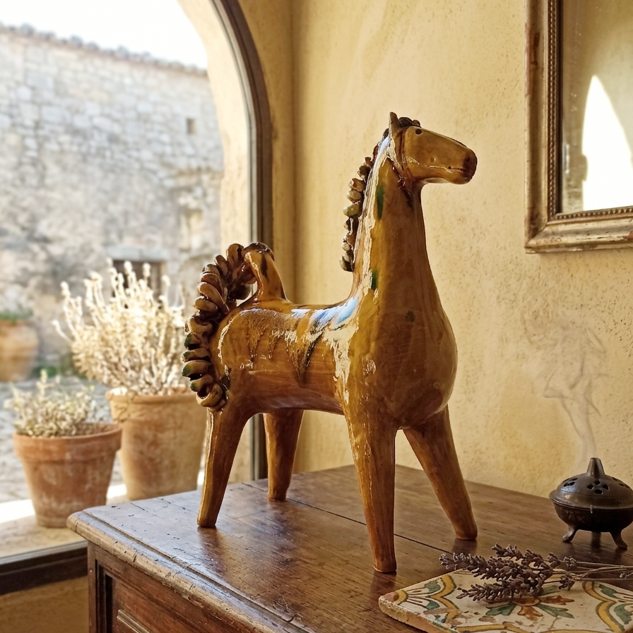 Sicilian majolica horse