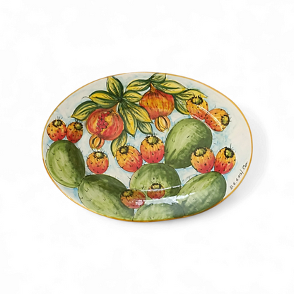 Sicilian majolica table plate