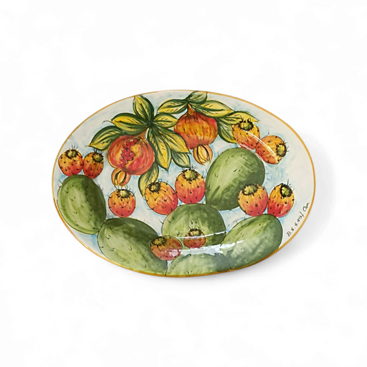 Sicilian majolica table plate