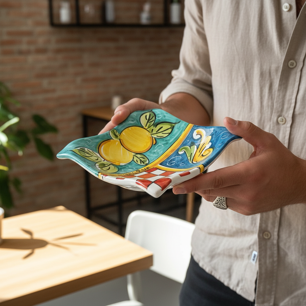 Svuotatasche decorato Caltagirone 