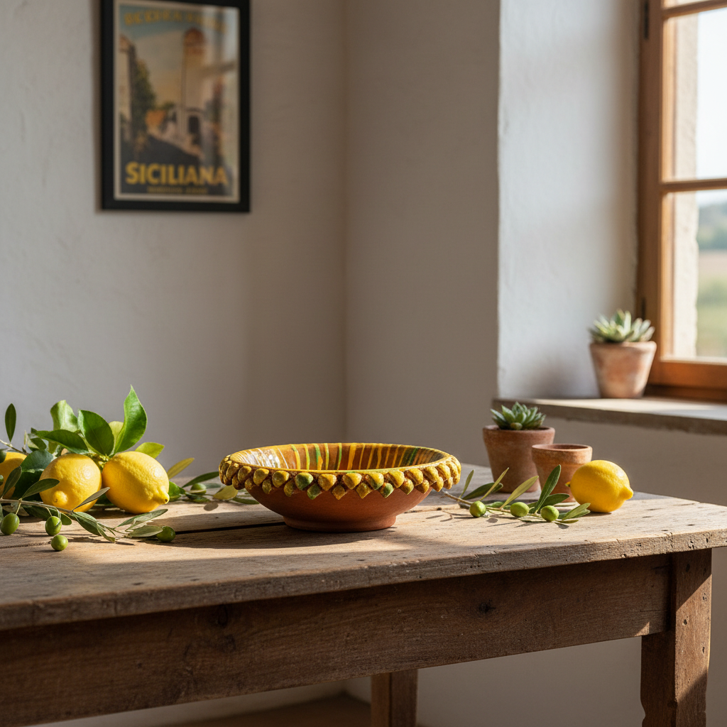 Svuotatasche maiolica di Grottaglie 