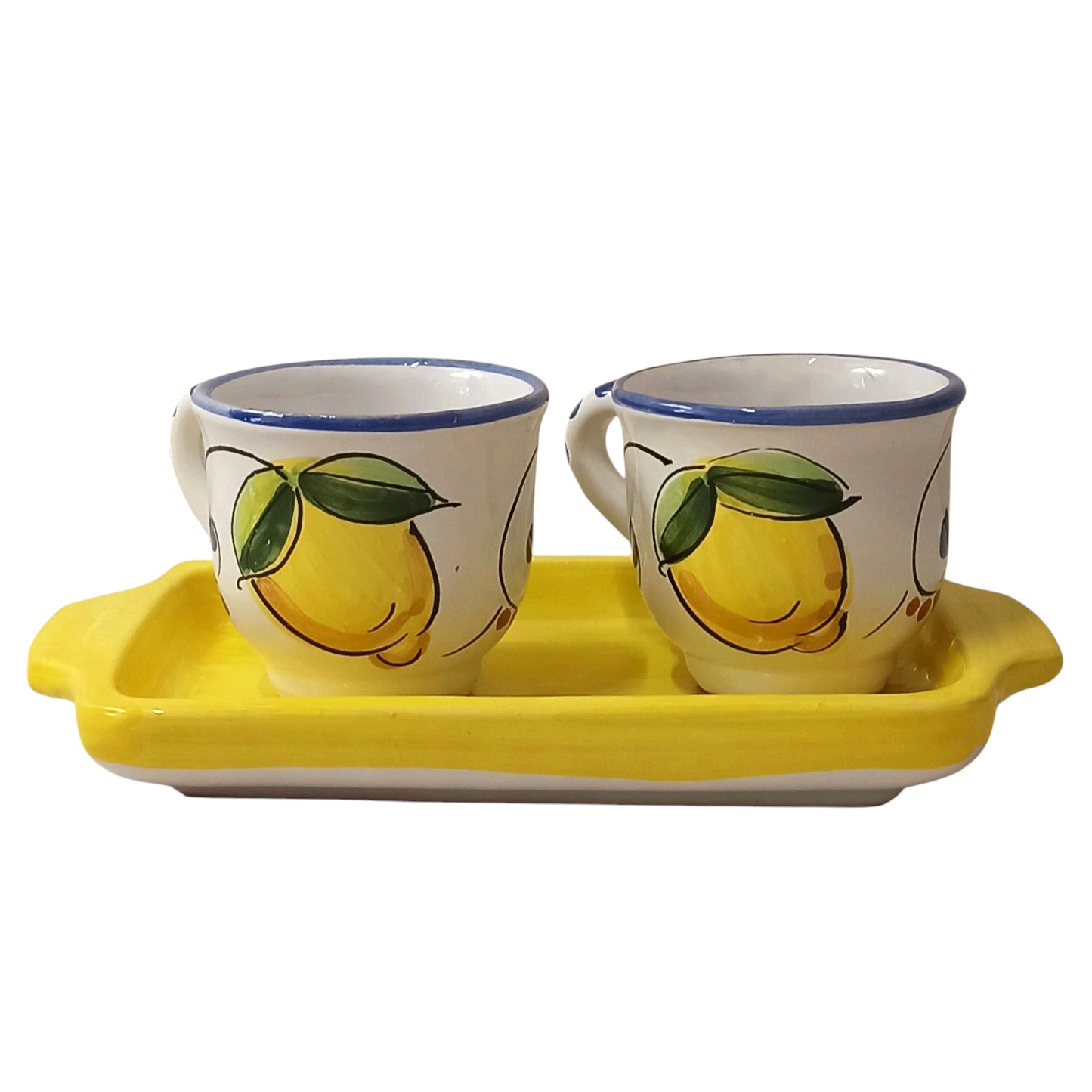 SET TAZZINE IN CERAMICA SICILIANA